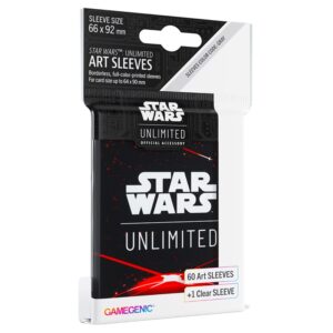 Star Wars Unlimited: La Chispa de la Rebelión – 60 Fundas Art Sleeves Space Red 66x92mm