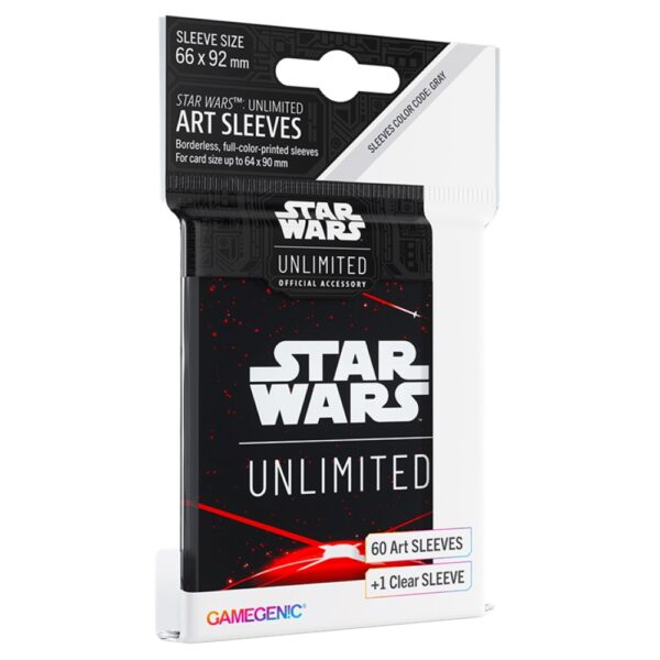 Star Wars Unlimited: La Chispa de la Rebelión – 60 Fundas Art Sleeves Space Red 60x92mm