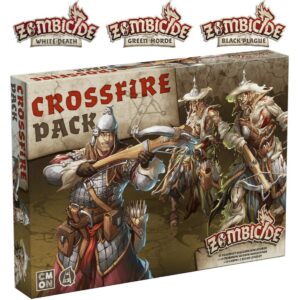 Zombicide: Crossfire Pack Expansión (Black Plague/Green Horde/White Death) Juego de Mesa