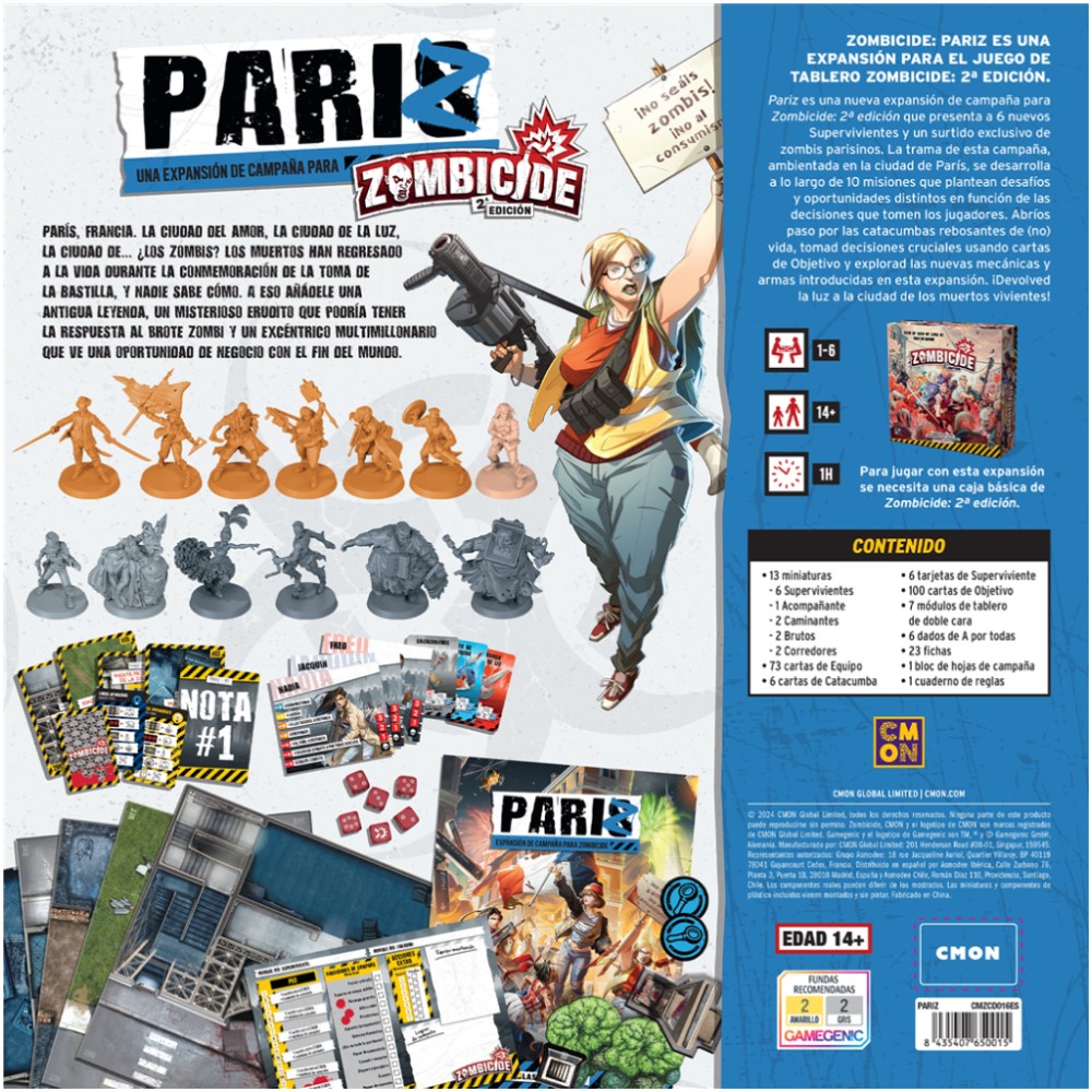 Zombicide 2 Edición: Pariz Expansión - Imagen 5